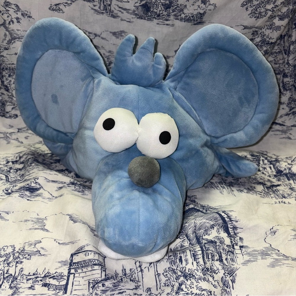 Universal Studios The Simpsons The Itchy And Scratchy Show Itchy Plush Hat EUC